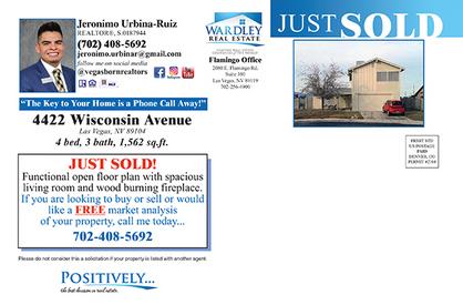 Wardley Real Estate monthly Keep'em Card design