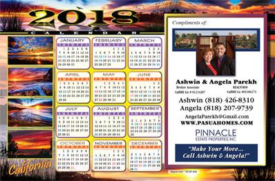 Los Angeles Keep'em Card monthly postcard design - December 2017 design 1