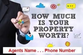Home value postcard design sample
