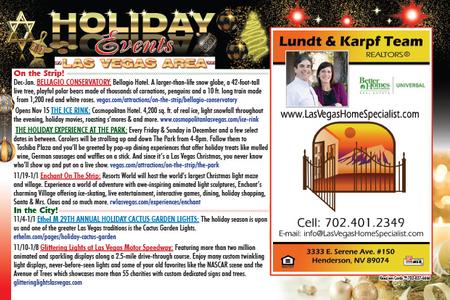 Las Vegas Keep'em Card monthly postcard design - November