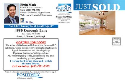 Wardley Real Estate monthly Keep'em Card design