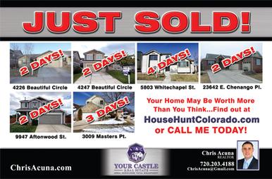 Sold Postcard sample design
